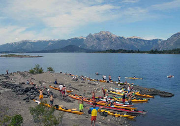 Encuentro kayak en Bariloche