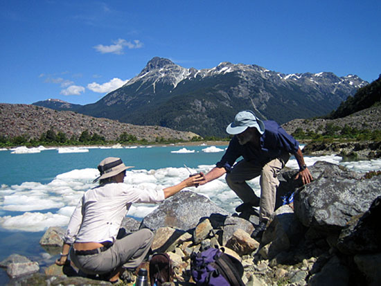 Excursin al glaciar Torrecillas, Exquel