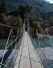 rio azul, lago puelo