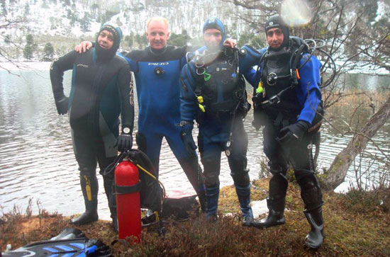 Buceo en Villa Pehuenia